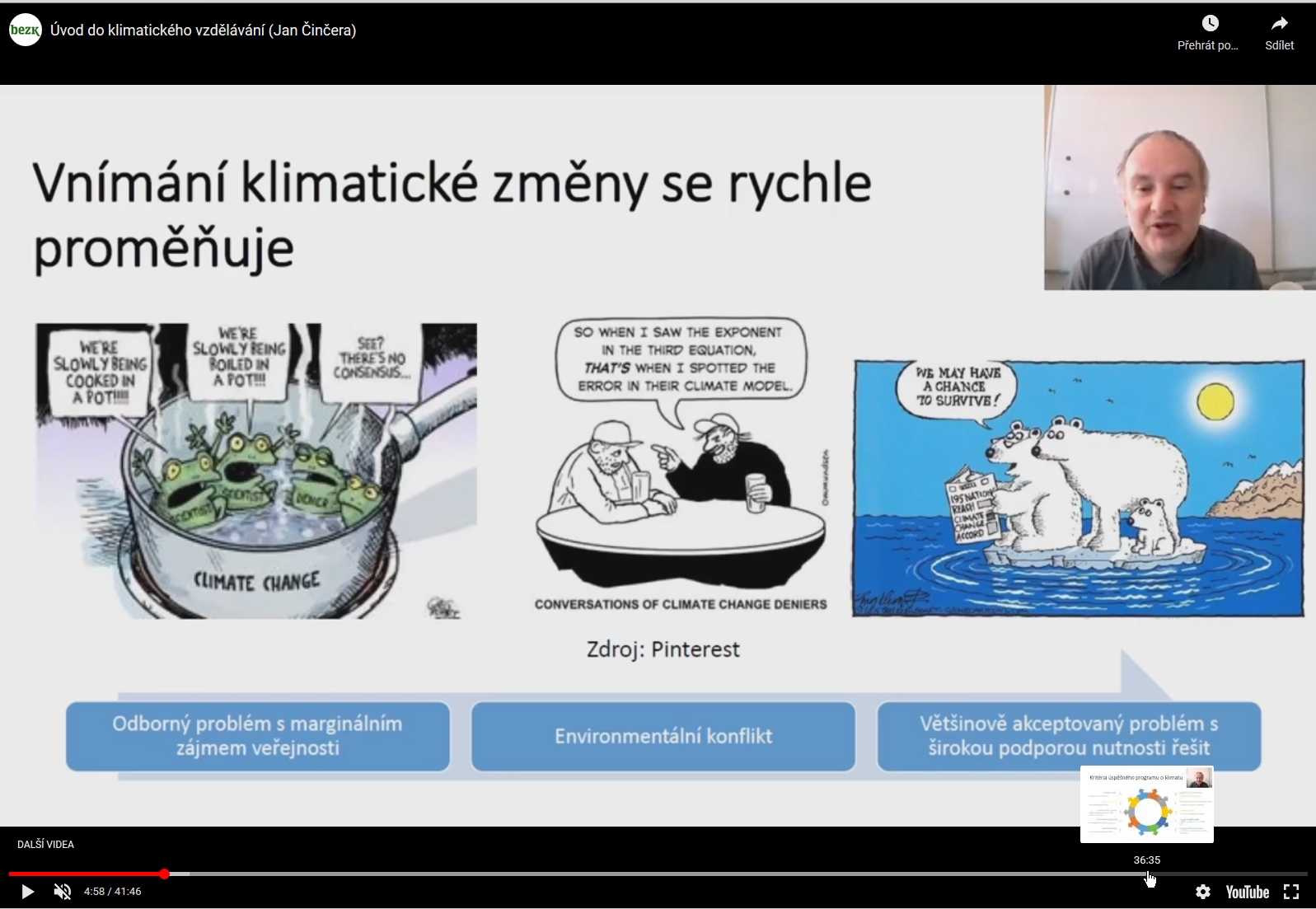 2 online přednášky k tématu environmentálního vzdělávání, výchovy a osvěty, 11/2021, ilustr. obr.