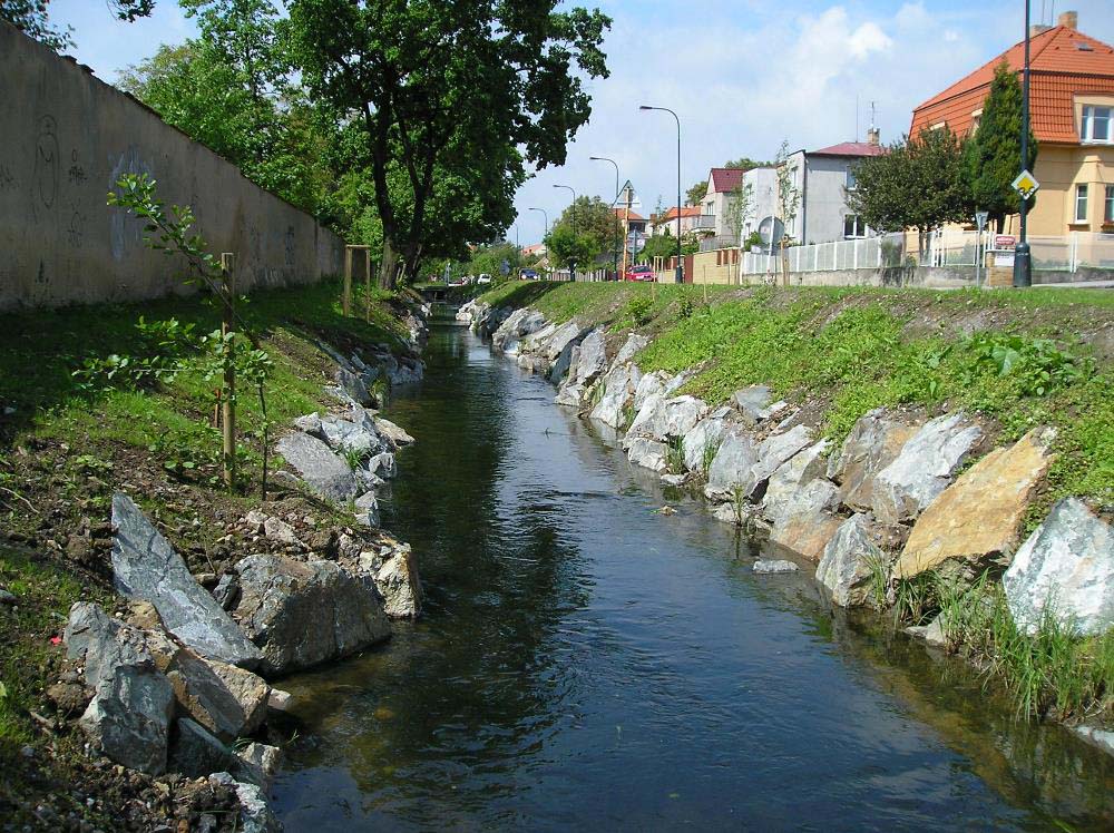 revitalizace Litovicko-Šáreckého potoka, ilusrační foto