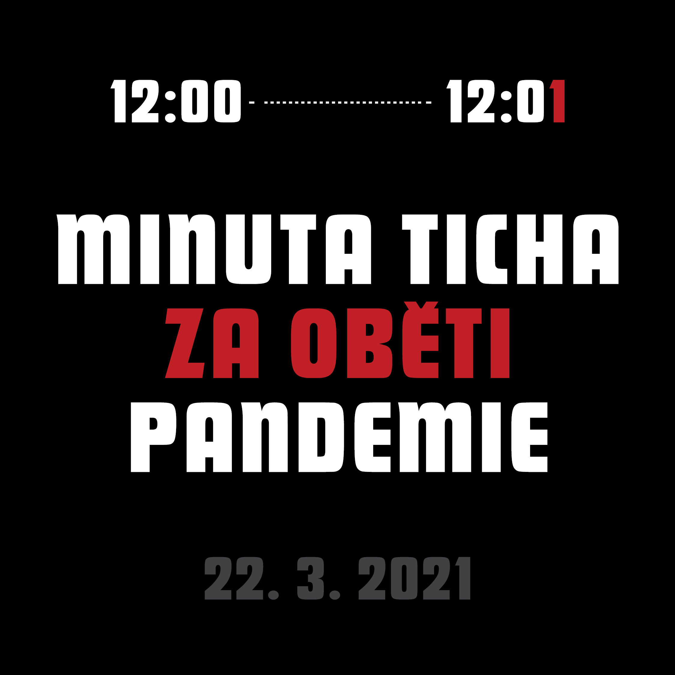 Výzva: Minuta ticha za oběti pandemie