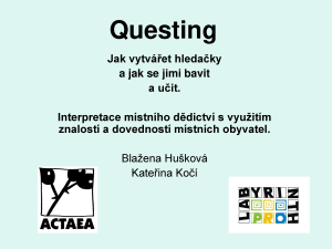 Krajská konference EVVO 2015, workshop Tajemný questing