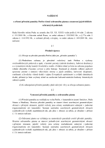 Nařízení o zřízení přírodní památky Petřín včetně ochranného pásma a stanovení jejích bližších ochranných podmínek - plné znění