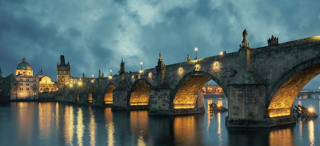 Slavnostní osvětlení Karlova mostu