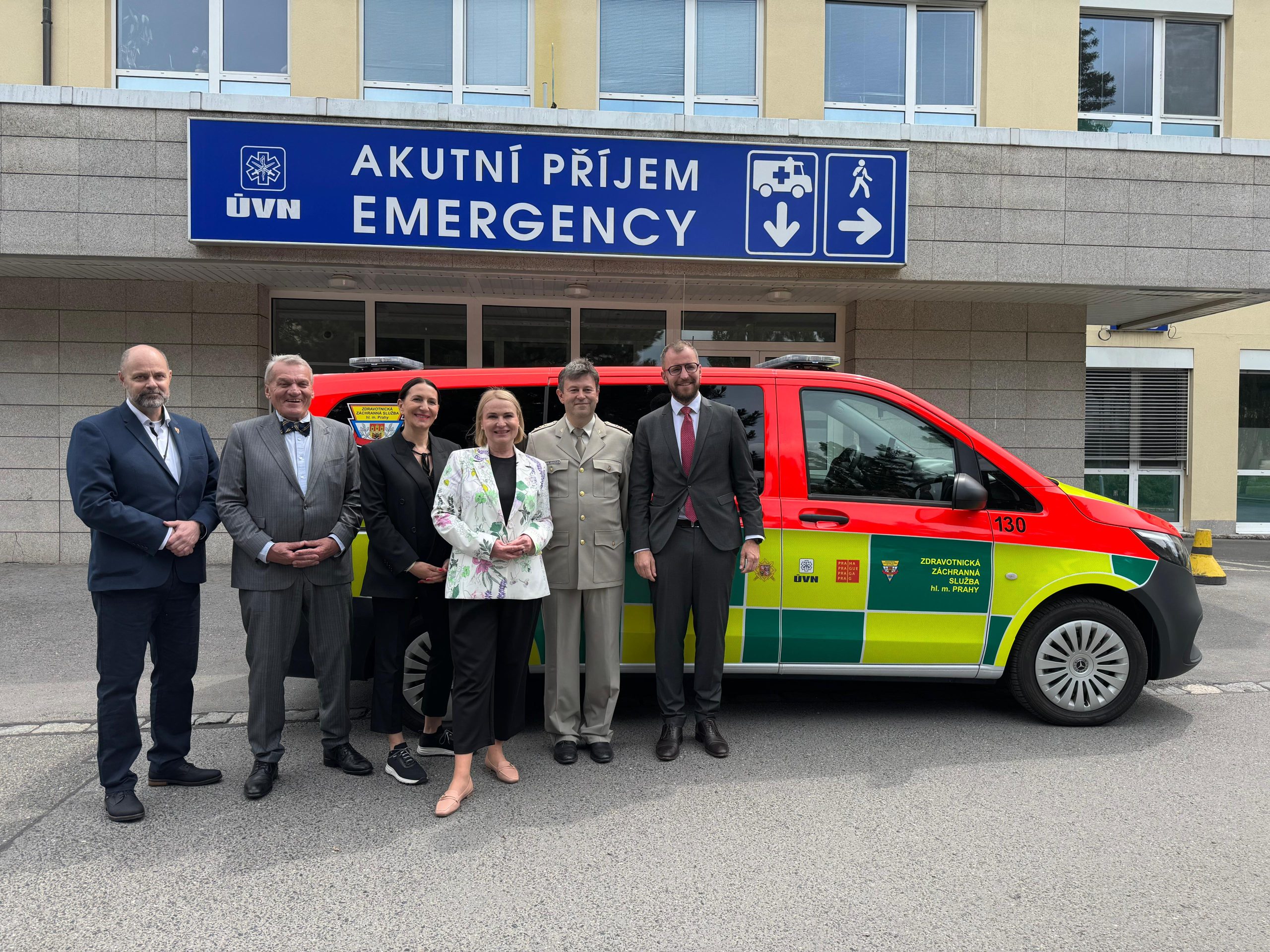 Ze zahájení provozu nové výjezdové skupiny ZZS HMP v Ústřední vojenské nemocnici