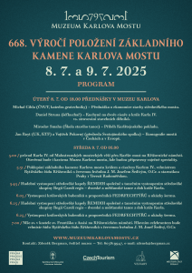 Program akce 668. výročí položení základního kamene Karlova mostu