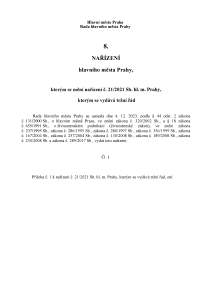 Nařízení hlavního města Prahy č. 8/2023