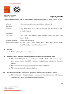 Zápis Rada světové památky 19.4.2018