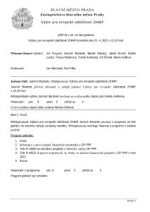 Zápis z 34. jednání výboru, ze dne 25. 4. 2022