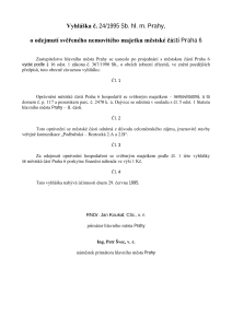 obecně závazná vyhláška č. 24/1995 Sb. hl. m. Prahy