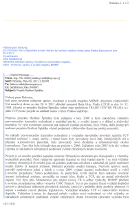 Poskytnutá informace na základě žádosti pana Balouna