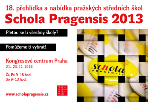 Plakát Schola Pragensis 2013