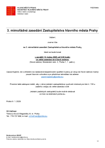 250109 - Pozvánka - 3. mimořádné ZHMP