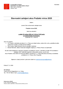250527 - Pozvánka - Pražské vinice