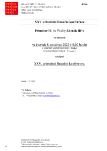 XXV. celostátní finanční konference
