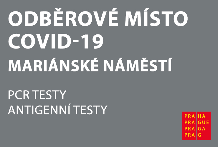 Odběrové místo PCR testů na Mariánském náměstí