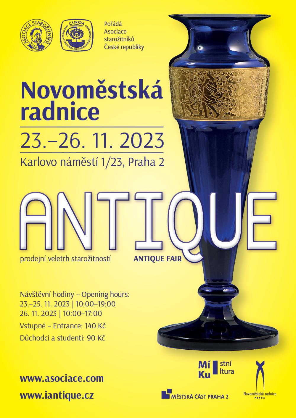 Plakát veletrhu Antique