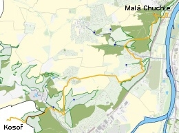 Pražská příroda - známá, neznámá, Trasa č.6 - Chuchle-Kosoř, náhled (po kliknutí orientační mapka)