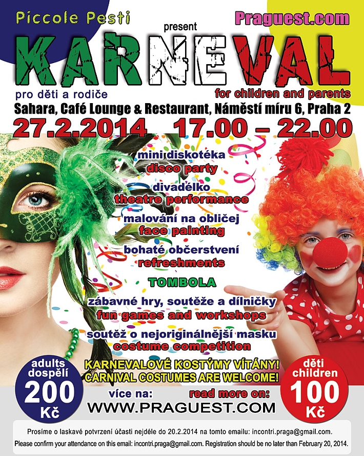 Karneval pro děti a dospělé