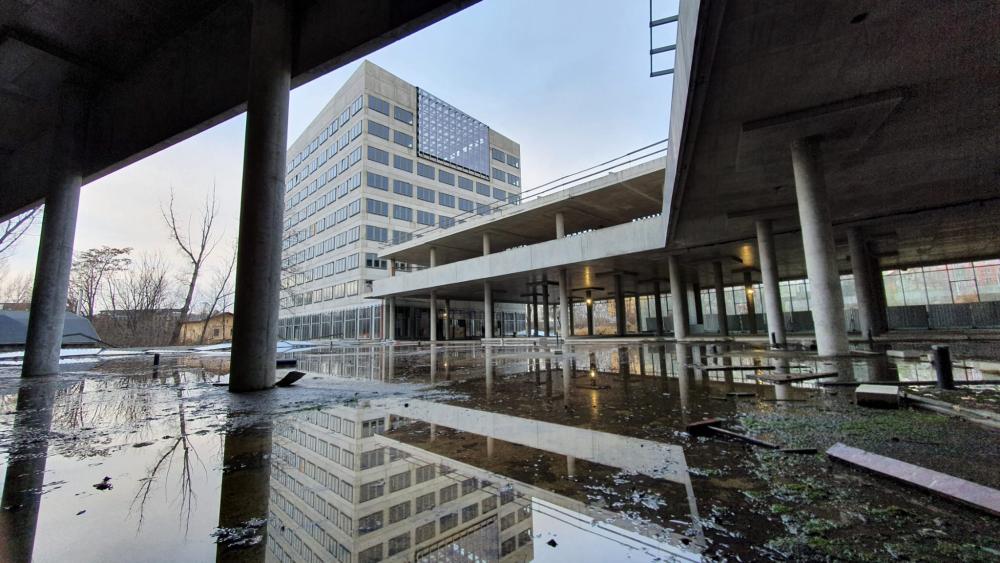 Rozestavěné Centrum Nová Palmovka